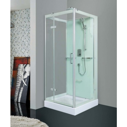 Душевая кабина WeltWasser Maine 100x100 профиль хром закаленное стекло 8 мм левая 112500₽