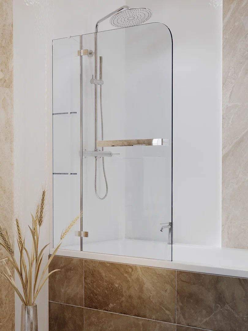 Шторка для ванны WeltWasser 100D2AK-100 100x140 хром 11700₽