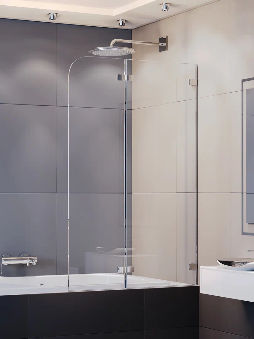 Шторка для ванны WeltWasser 100ZD2-90 90x140 хром 8300₽