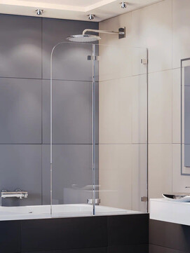 Шторка для ванны WeltWasser 100ZD2-90 90x140, хром