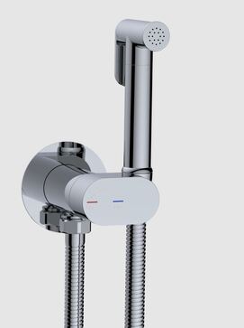 Гигиенический душ со смесителем для унитаза WeltWasser HIGI R01 CR хром глянец