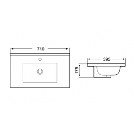 Фото Раковина встраиваемая WeltWasser WW SK Deilbach 7517-70