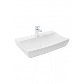 Раковина накладная WeltWasser WW Elbach 2060 63x40 фаянс, прямоугольная, белая глянцевая