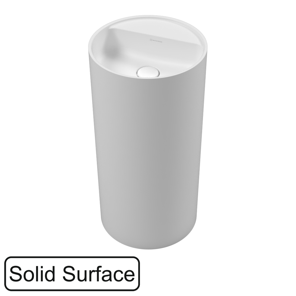 Раковина из искусственного камня Whitecross Pantheon 43 см 0708043043200S напольная белая матовая 102025₽