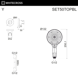    Whitecross SET50TOPBL  