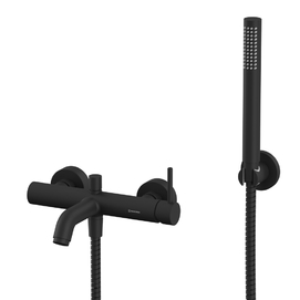 Смеситель для ванны и душа Whitecross Y Y1231BL с душевой лейкой, черный матовый