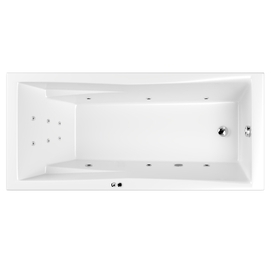 Гидромассажная ванна Whitecross Palace 170x75 LINE 0104.170075.100.LINE.CR хром