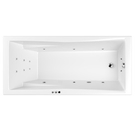 Гидромассажная ванна Whitecross Palace 170x75 SMART 0104.170075.100.SMART.CR хром
