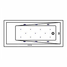 Фото Душевой уголок Radaway Classic A800x185 80x80 10266969 стекло прозрачное, профиль хром, без поддона