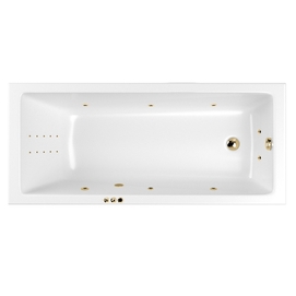 Акриловая ванна Whitecross Wave 170x75 SMARTNANO 0101.170075.100.SMARTNANO.GL золото
