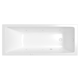 Гидромассажная ванна Whitecross Wave Slim 160x70 SOFT 0111.160070.100.SOFT.WH белая