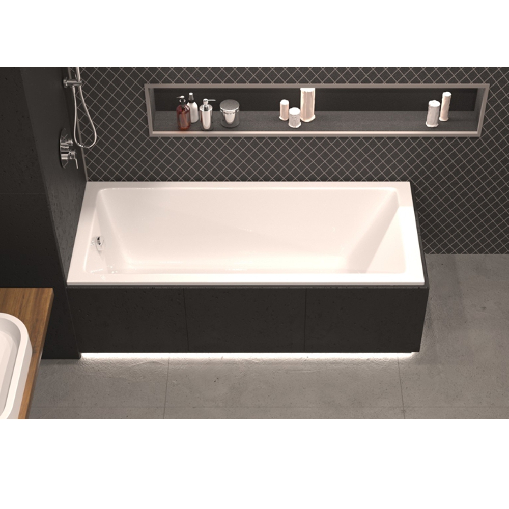 Ванна акриловая Whitecross Wave Slim 160x70 0111.160070.100 белая, размер 160x70, цвет белый - фото 3