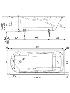    Wotte Comfort 170x75 
