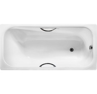 Чугунная ванна Wotte Start 1600x750UR с отверстиями для ручек
