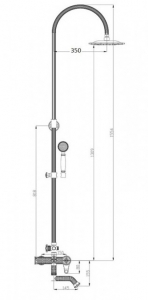 Душевая панель ZorG Antic A 402DS-SL 47250₽