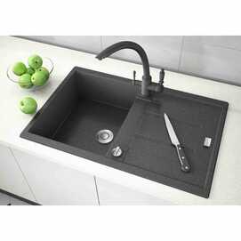 Кухонная мойка ZorG Granit GZR-7850 Exoro Черный метталик