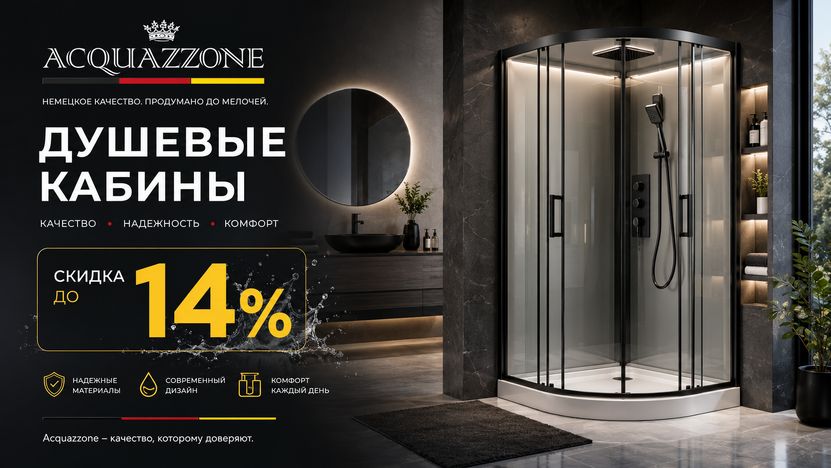 Акция на кабины Acquazzone!
