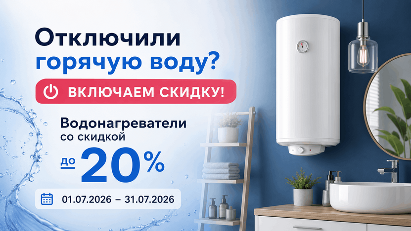 Водонагреватели со скидкой!